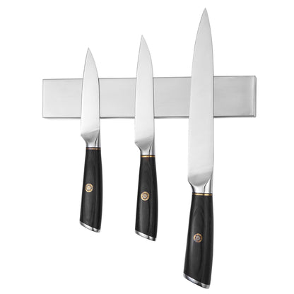 10 Inch Magnetic Knife Strip, Magnetic Knife Holder, 18/10 Stainless Steel Knife Rack, Magnetic Knife Bar, Kitchen Utensil Holder, Easy Installation